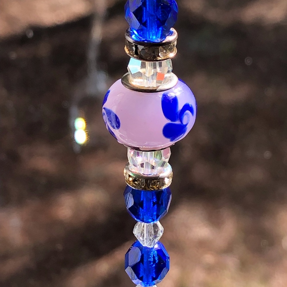 Blue Crystal Sun Catcher